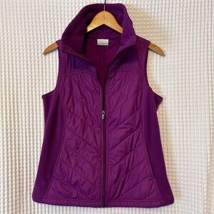 Purple Columbia Front Zip Quilted Vest size small